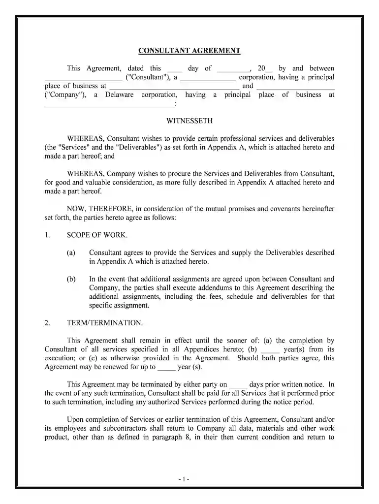 consulting services contracts Preview on Page 1