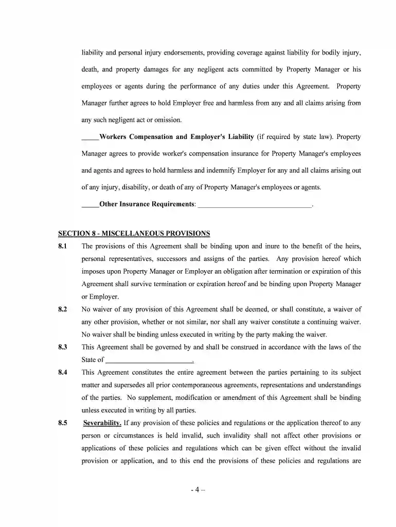 property manager agreement Preview on Page 1
