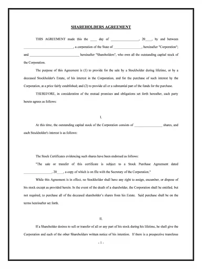 shareholders Preview on Page 1
