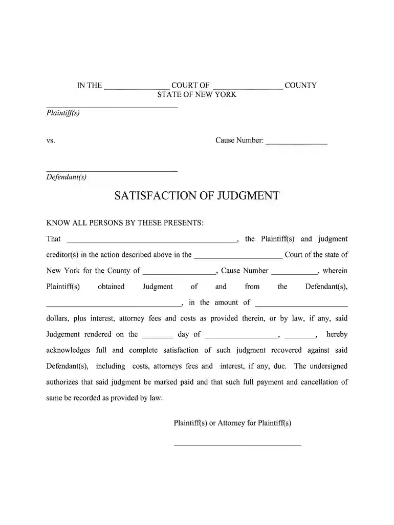 satisfaction of judgment letter example Preview on Page 1