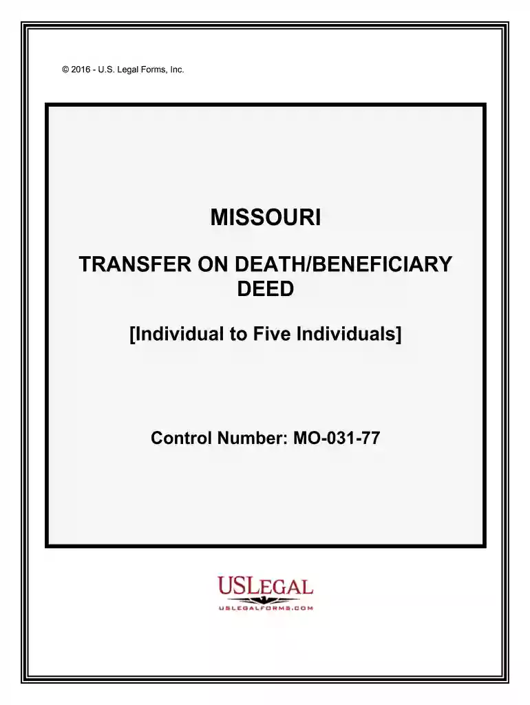 beneficiary deed missouri Preview on Page 1