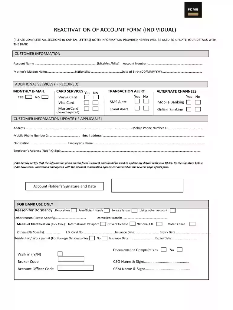 i have forgotten my fcmb account number Preview on Page 1