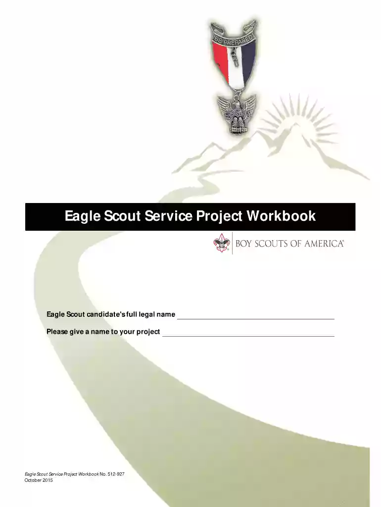 eagle scout project workbook Preview on Page 1