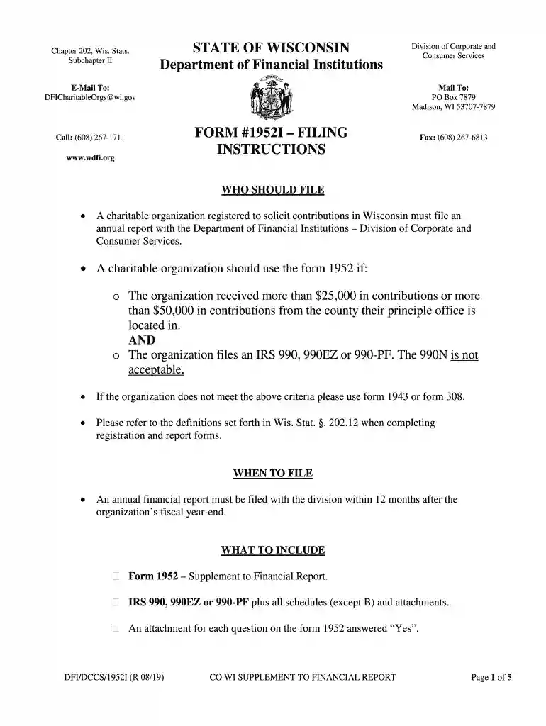 form 1952 Preview on Page 1