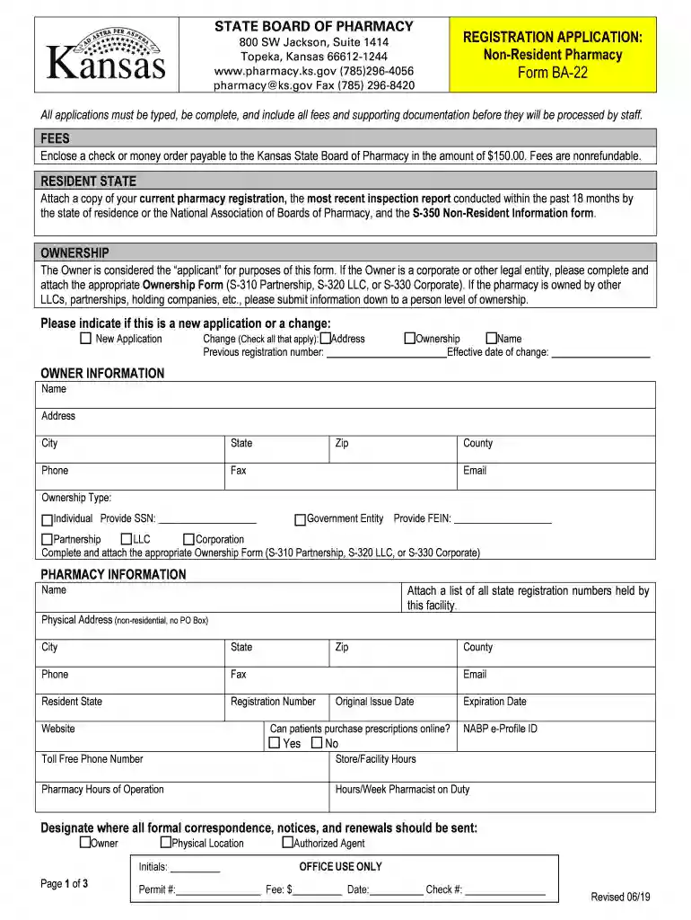 kansas non resident pharmacy Preview on Page 1