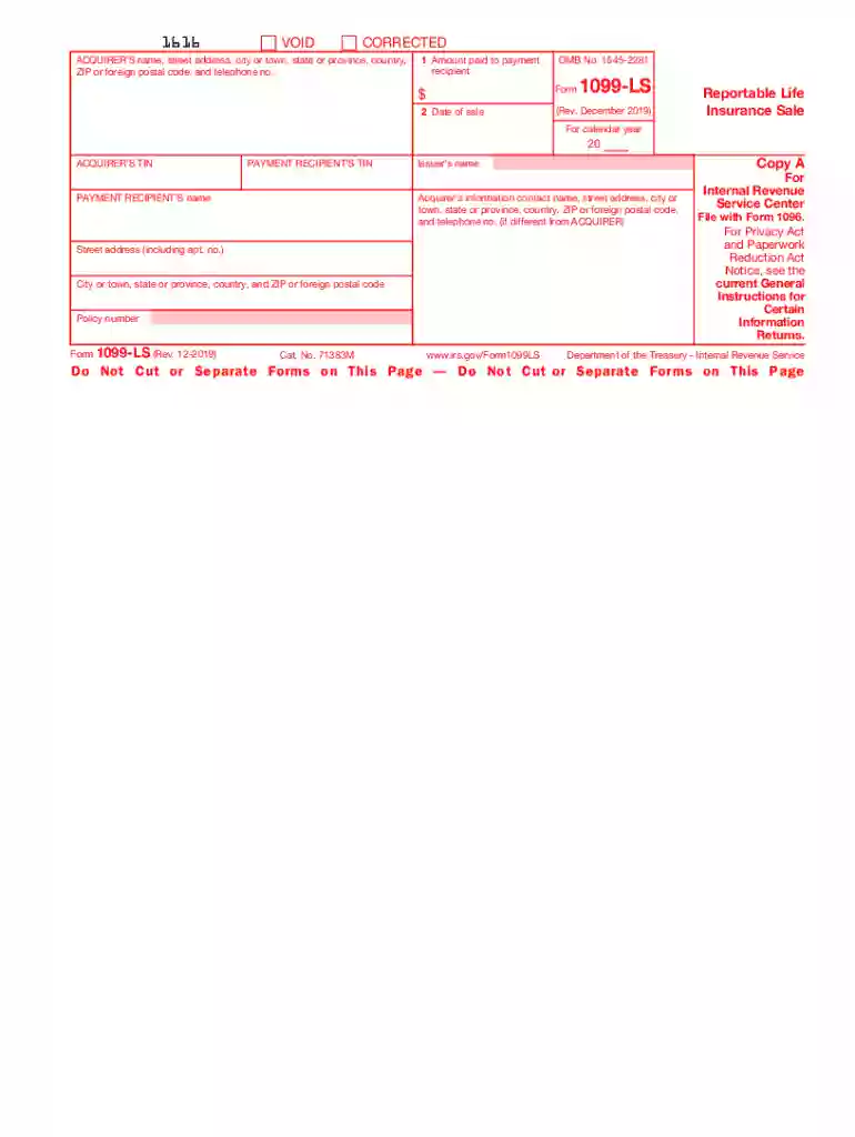 1099 ls insurance sale Preview on Page 1