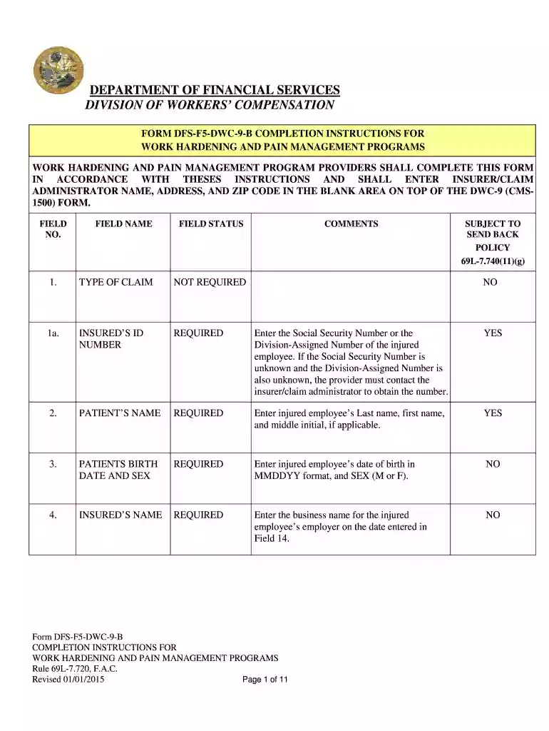 dfs f5 dwc 9 form Preview on Page 1