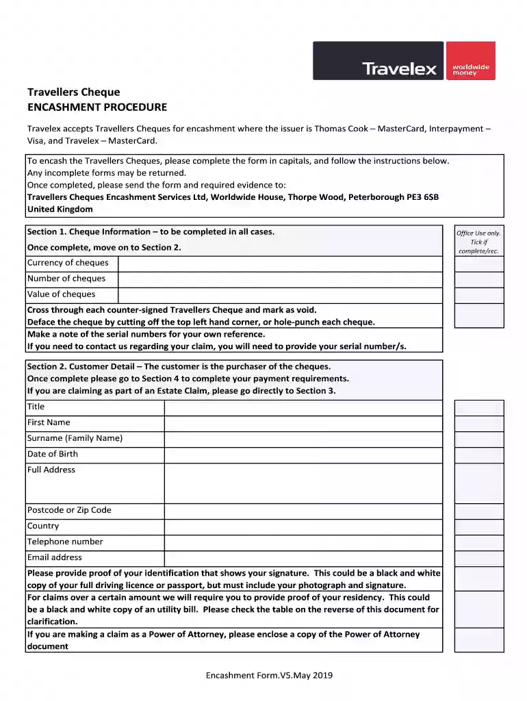 Travellers Cheques: Visa and MastercardTravelex UK Preview on Page 1