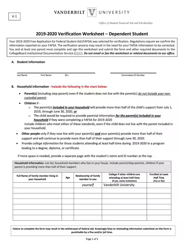 2018-2019 Application and Verification Guide Chapter 4: Verification Preview on Page 1