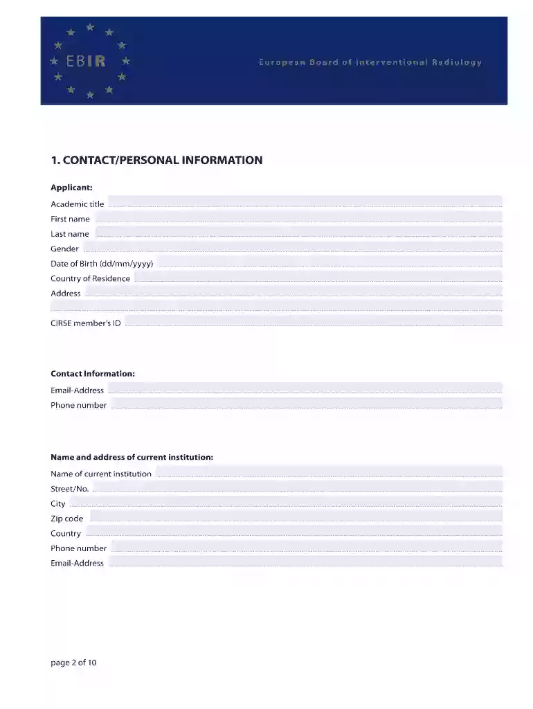 ebir form information Preview on Page 1