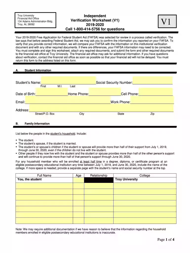 The students or spouses children if the student or spouse will provide more than half of their suppo Preview on Page 1