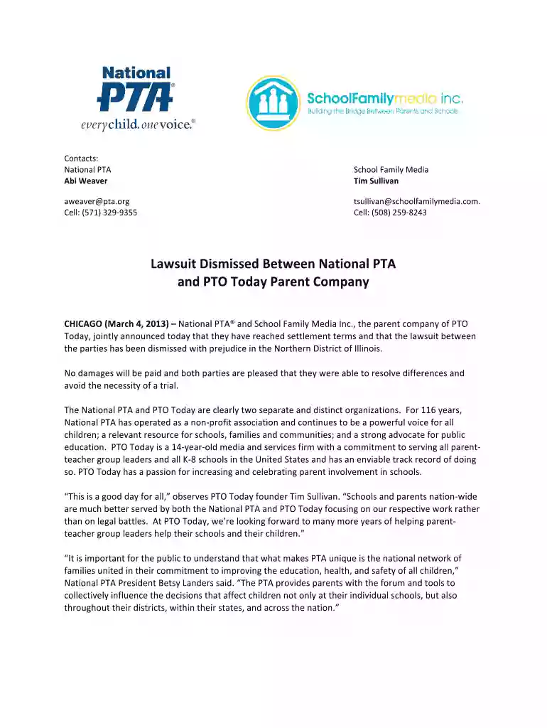 pta letterhead template Preview on Page 1