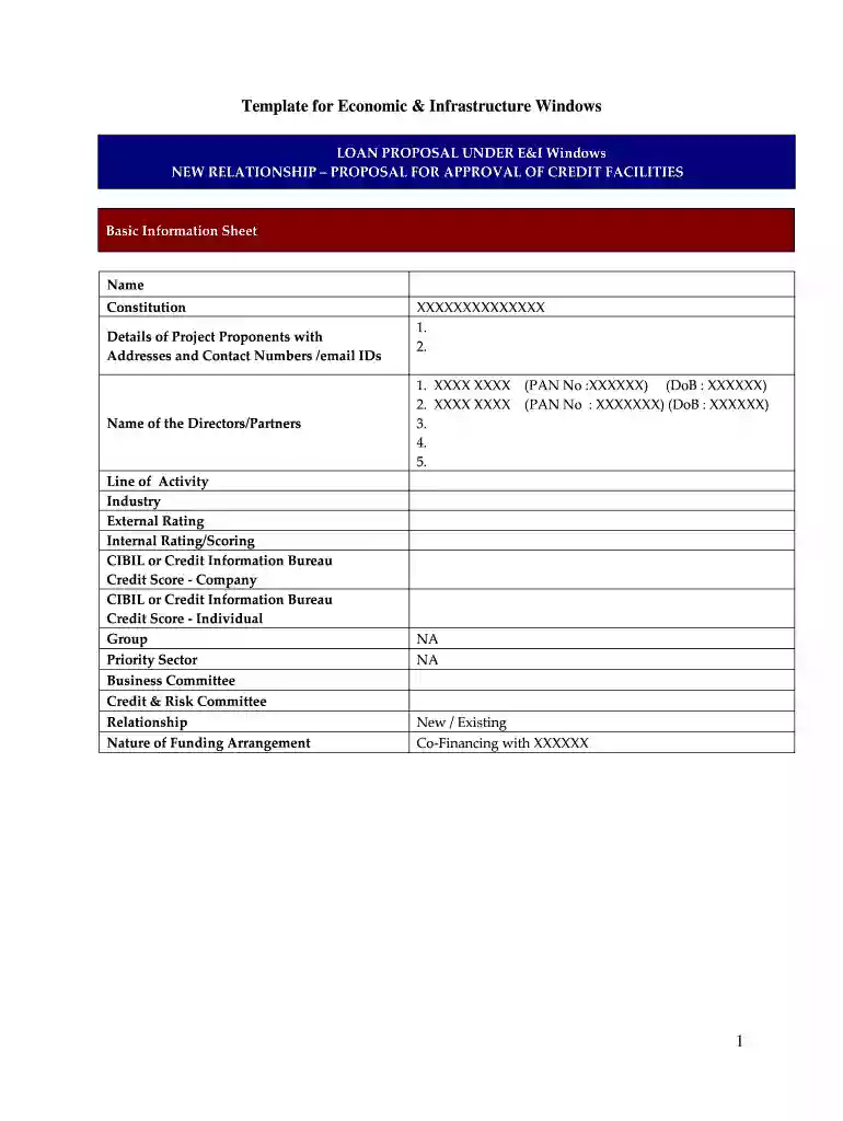 Bank Loan Proposal Template - Get Free Sample - PandaDoc Preview on Page 1