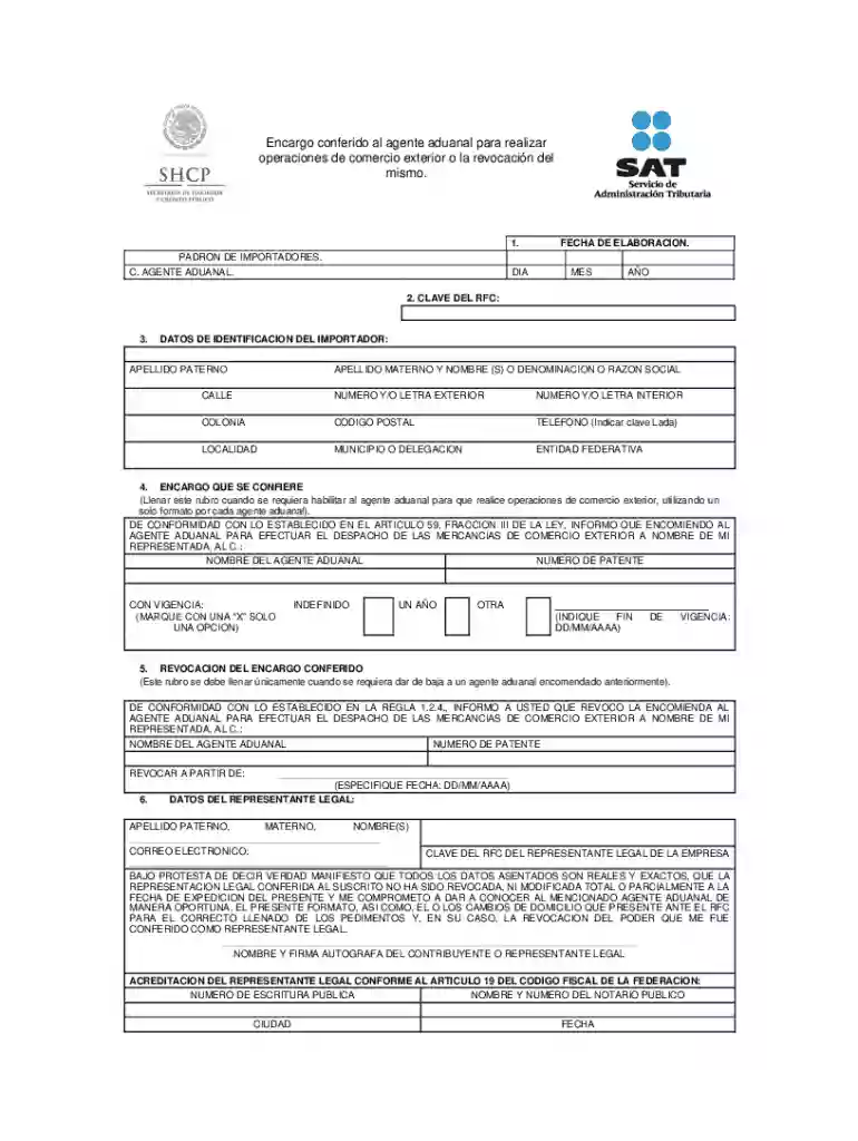 carta encomienda formato Preview on Page 1