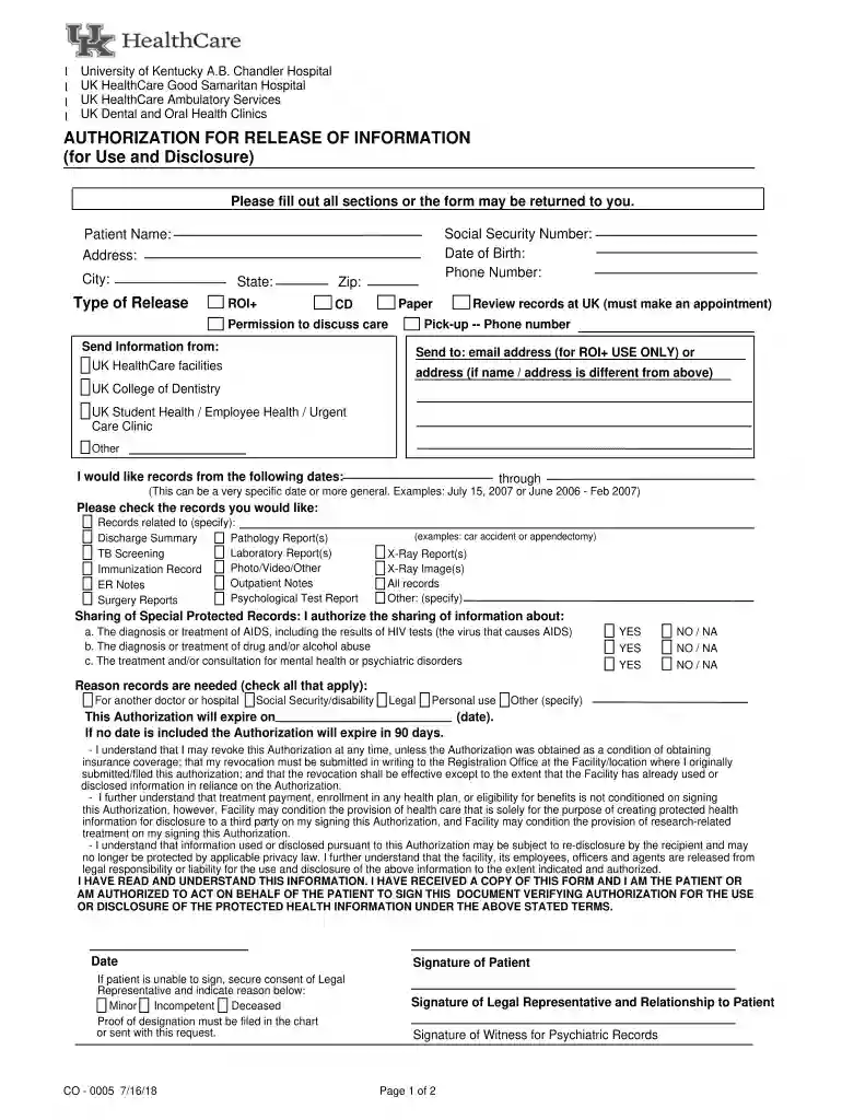 uk healthcare medical records request Preview on Page 1