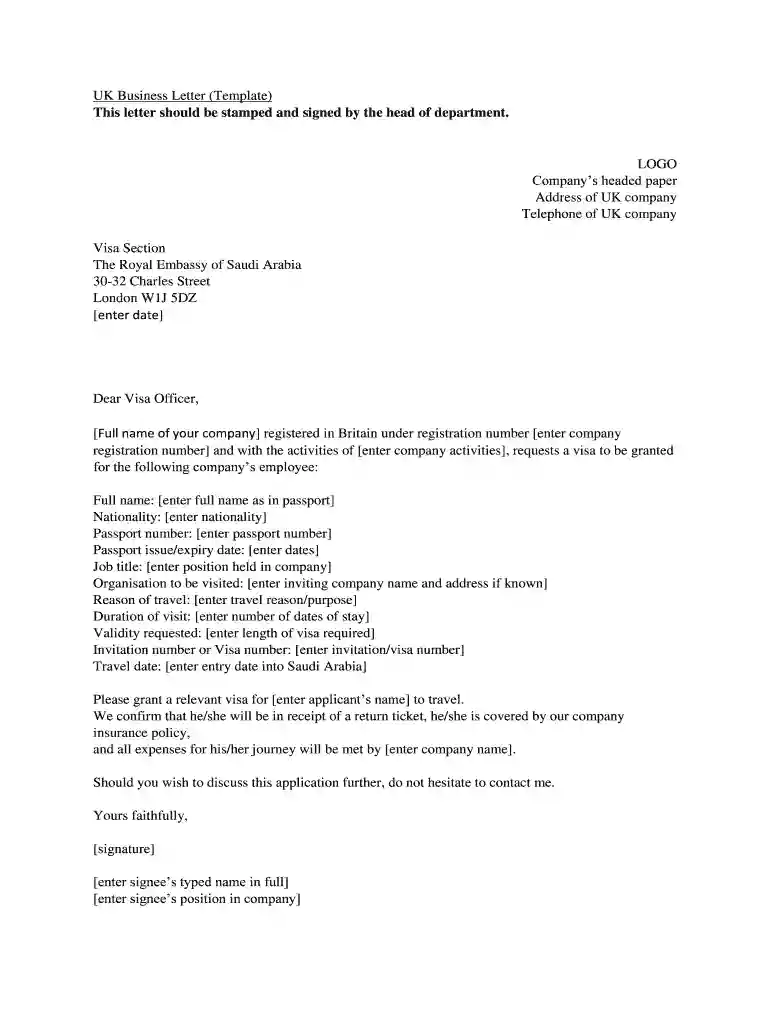 formal letter format british Preview on Page 1