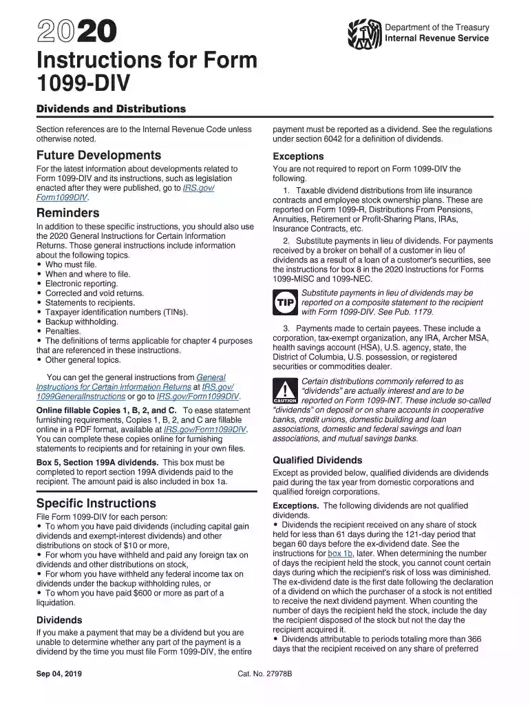 what is a 1099 div Preview on Page 1