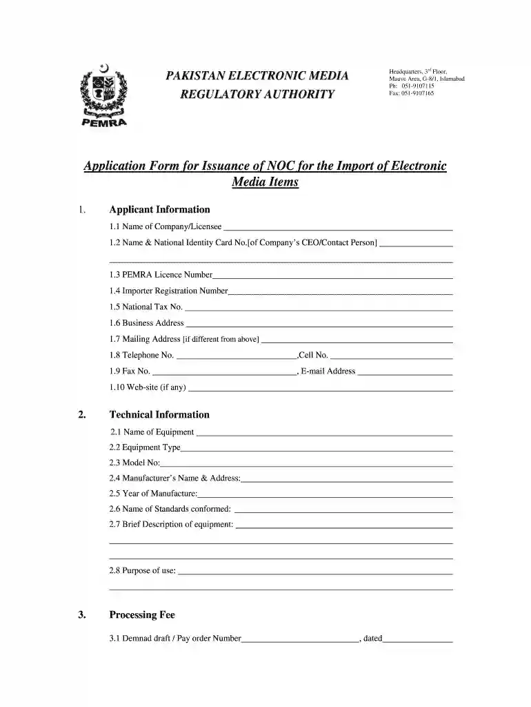 noc application form Preview on Page 1