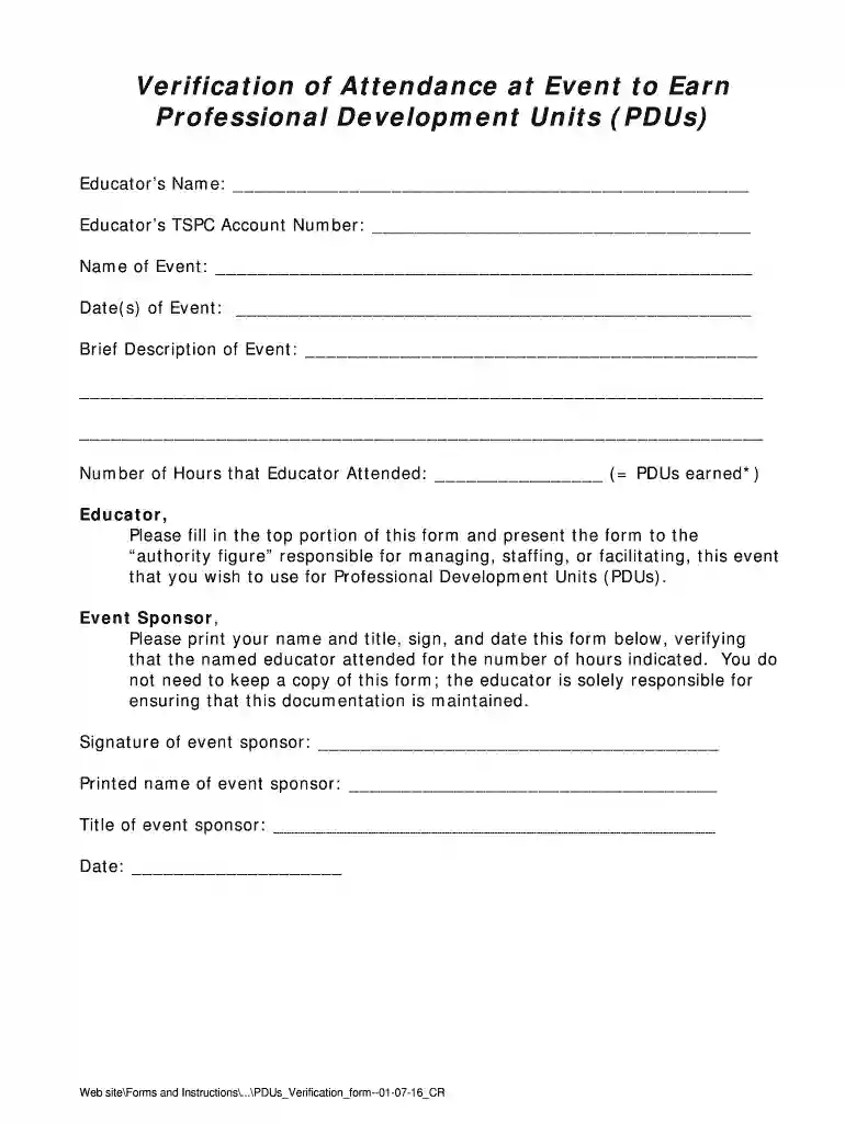 pdu form Preview on Page 1