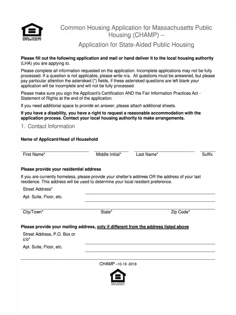 champ housing Preview on Page 1