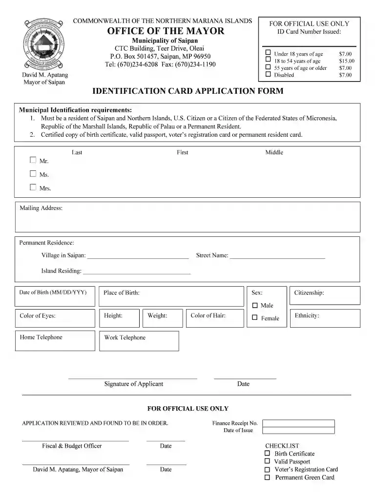 ID Card Number Issued: Preview on Page 1