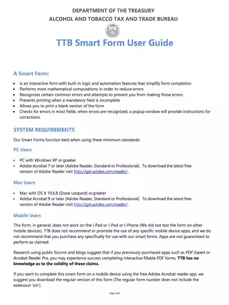 form smart Preview on Page 1