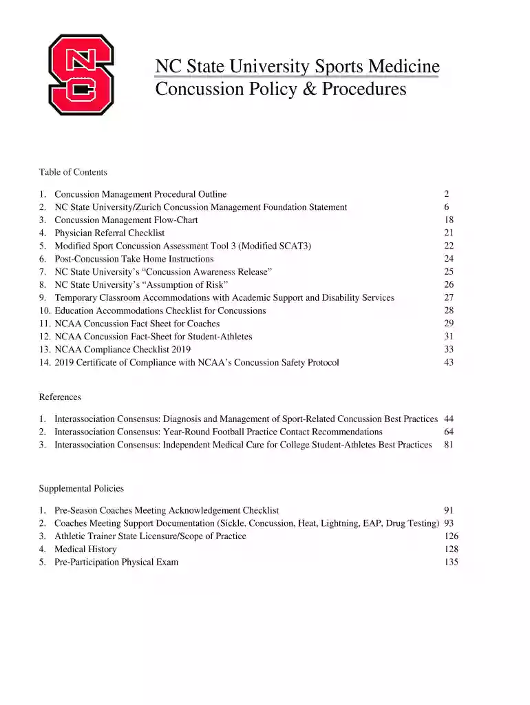 nc state concussion Preview on Page 1