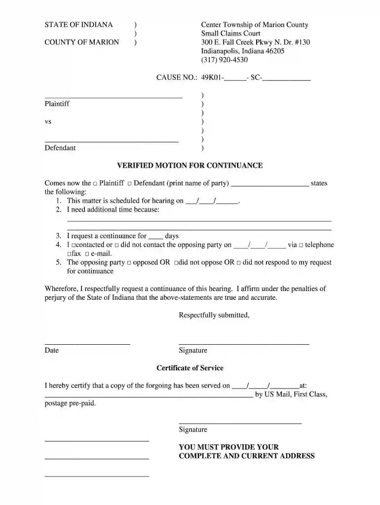 center township small claims court Preview on Page 1