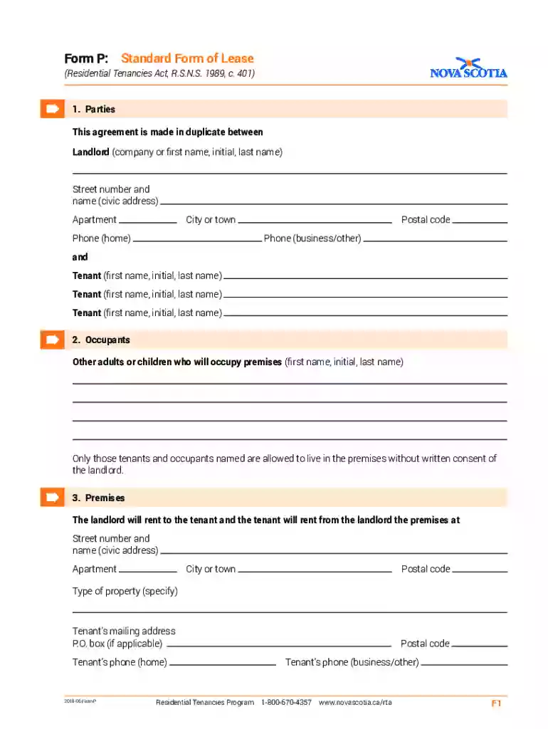 standard lease agreement pdf ontario template Preview on Page 1