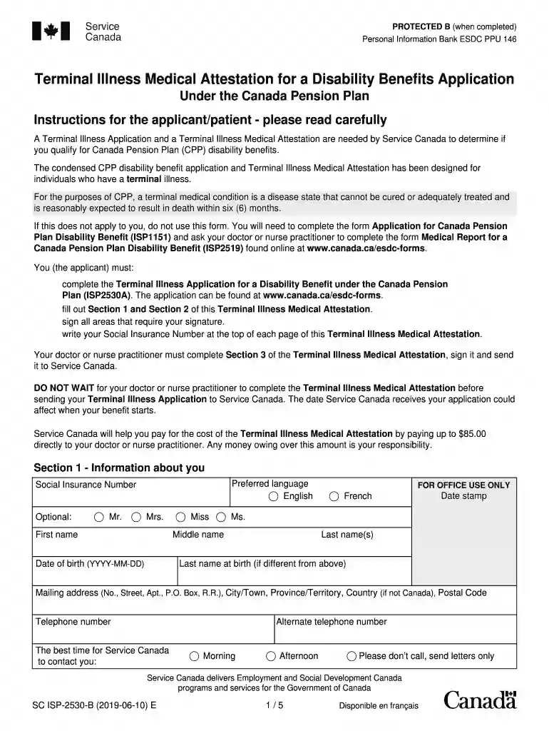 terminal illness medical attestation Preview on Page 1