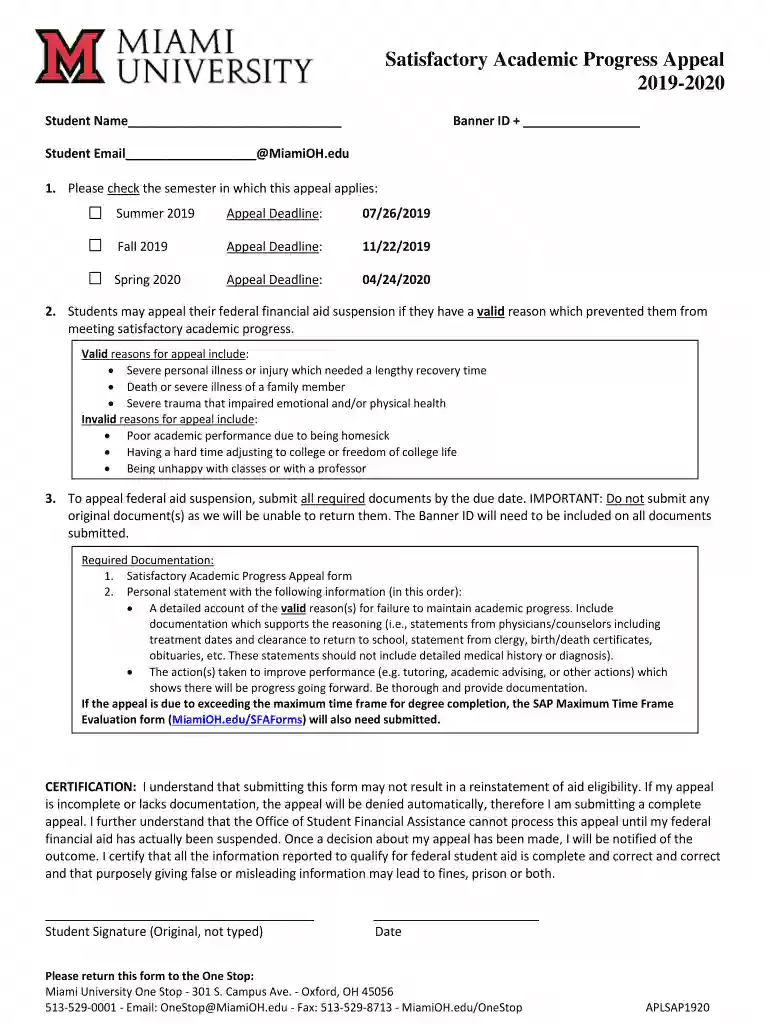 miami university appeal Preview on Page 1