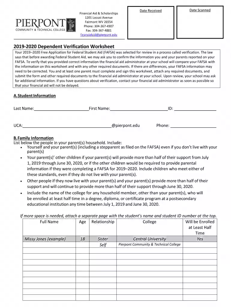 Financial AidFinancial AidFairmont State University Preview on Page 1