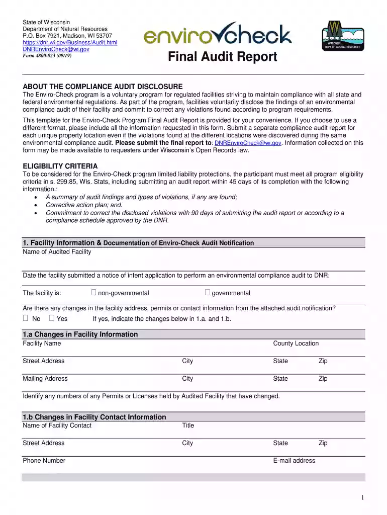 environmental legal compliance audit checklist Preview on Page 1