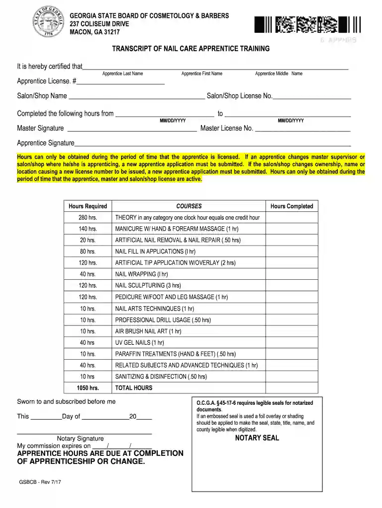 nail transcript Preview on Page 1