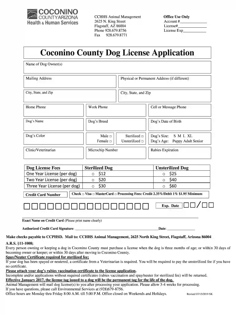 coconino county dog license Preview on Page 1