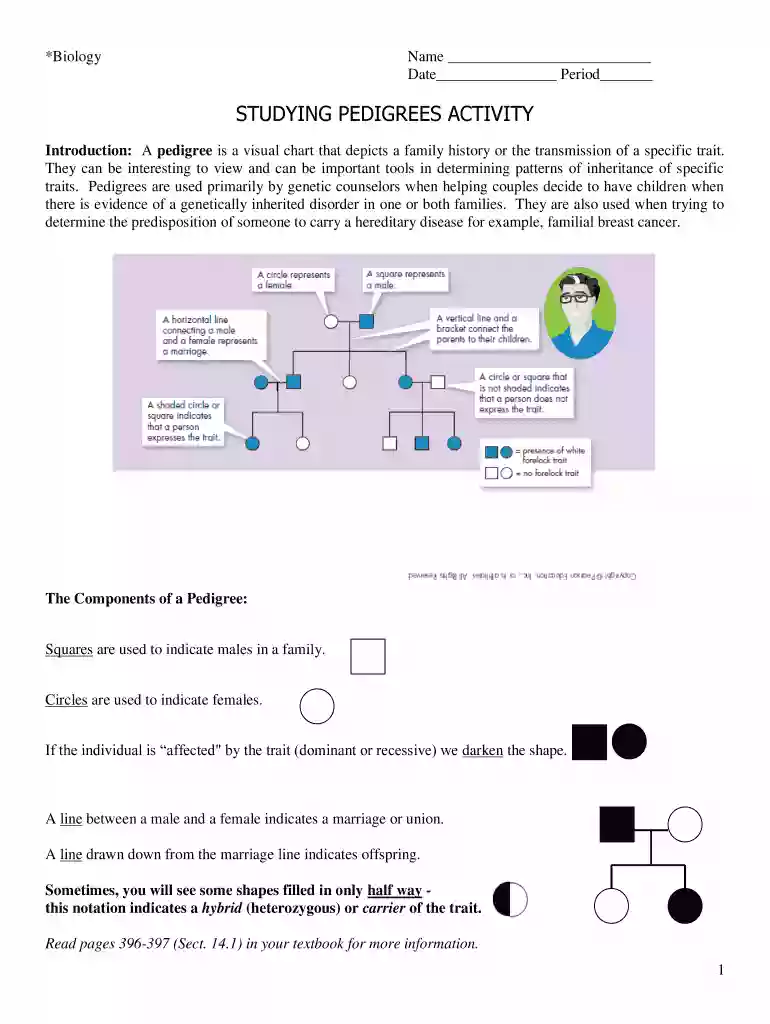 pedigree analysis questions and answers pdf Preview on Page 1