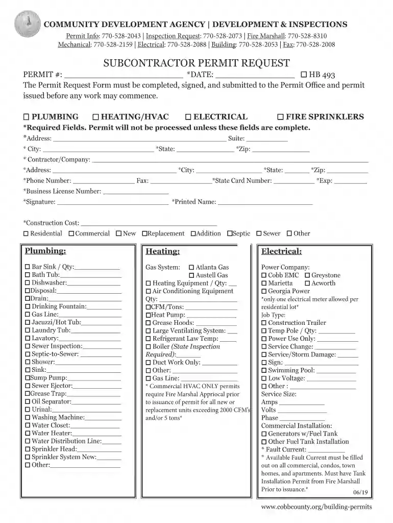 subcontractor permit request - AWS Preview on Page 1
