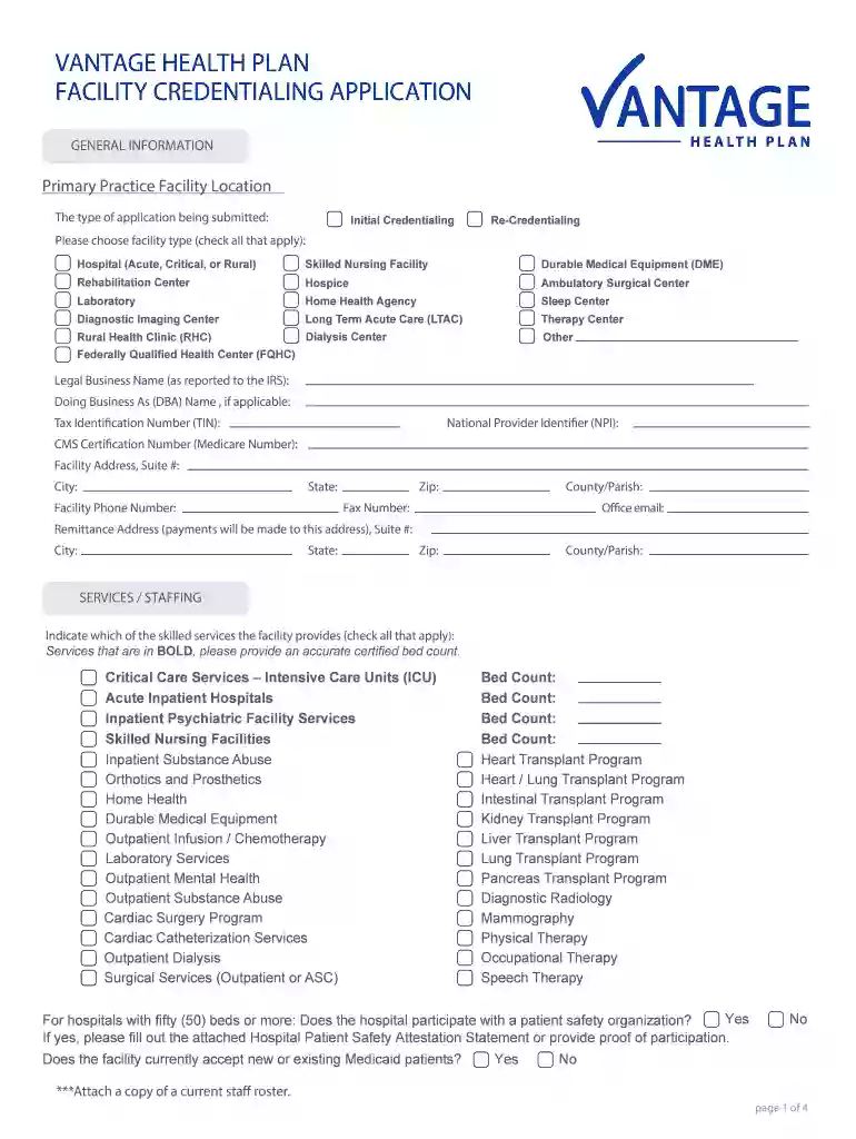 vantage application Preview on Page 1