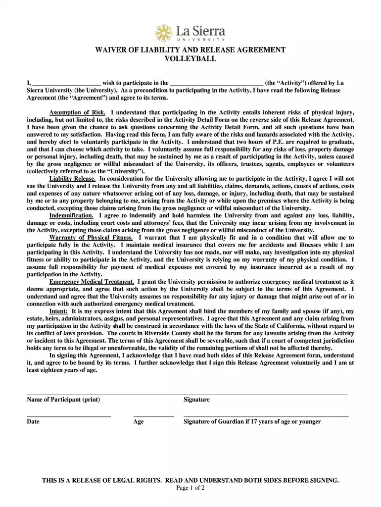 liability volleyball Preview on Page 1