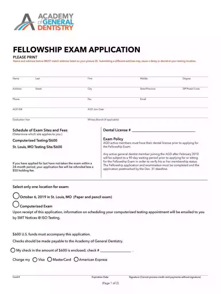 agd exam Preview on Page 1