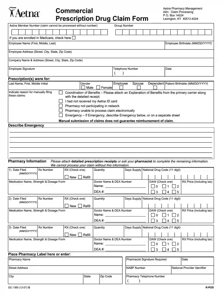 aetnamedicare com reimburse Preview on Page 1
