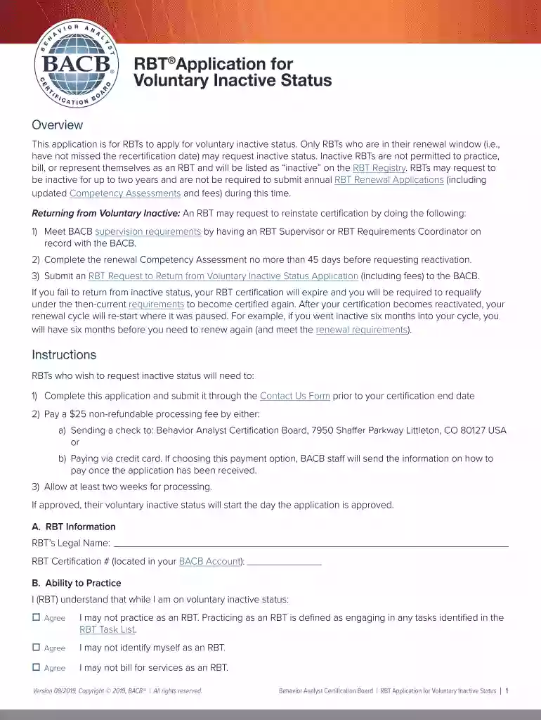 rbt inactive status Preview on Page 1