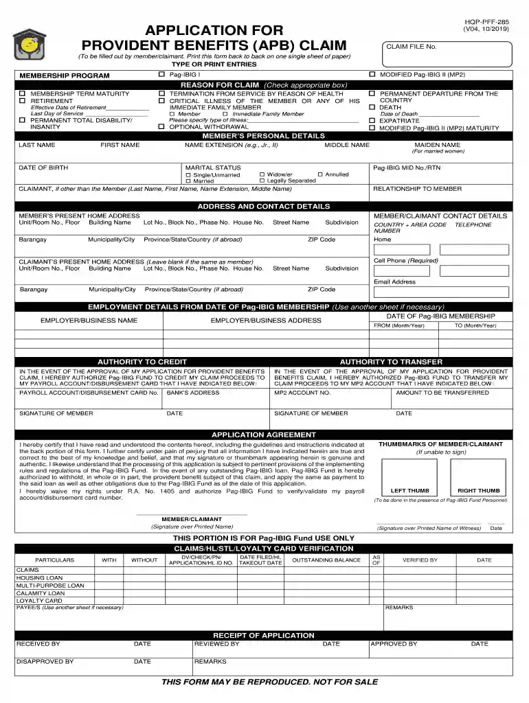 pag ibig provident claim amount Preview on Page 1