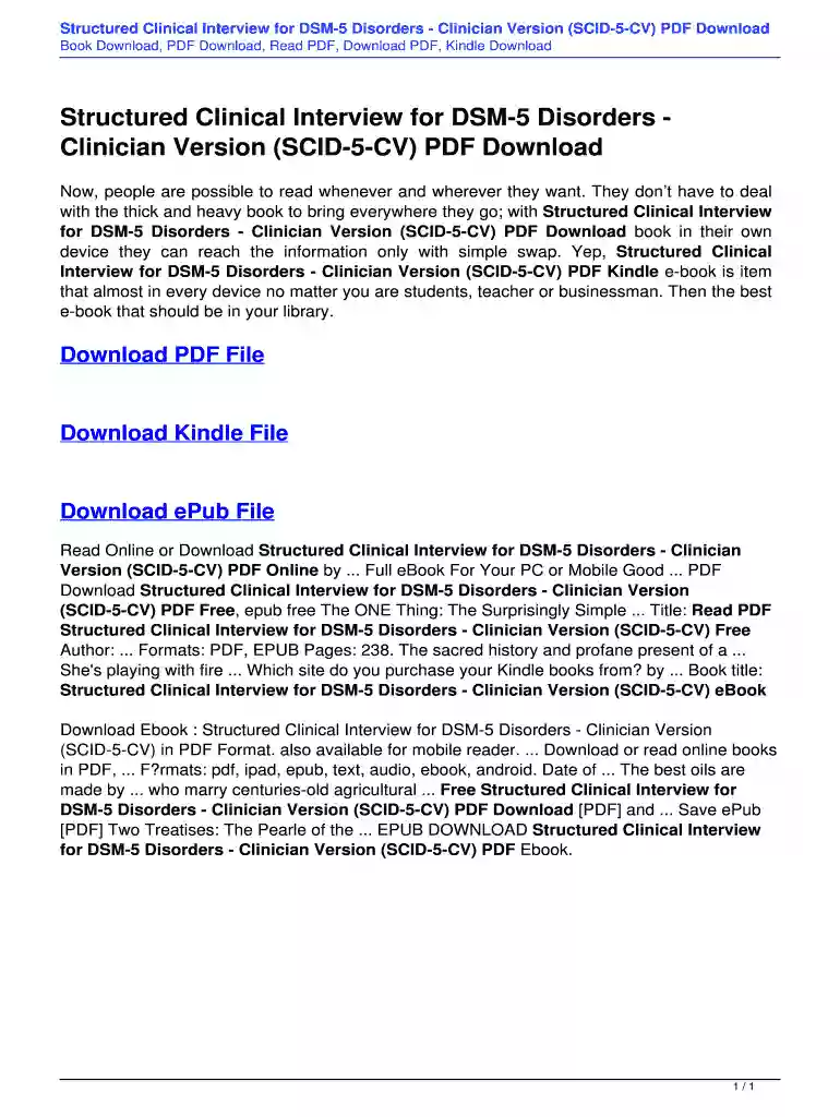 scid 5 pdf free download Preview on Page 1
