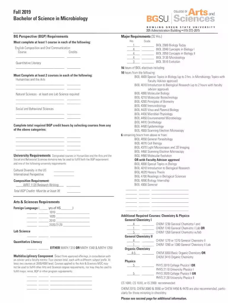 bgsu microbiology Preview on Page 1