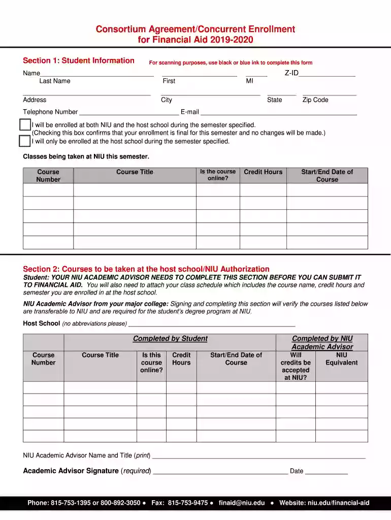 consortium form pdf Preview on Page 1