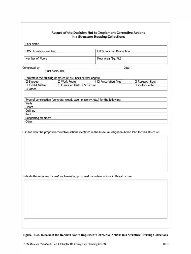 Museum Handbook, Part I, Chapter 10: Emergency Planning Preview on Page 1