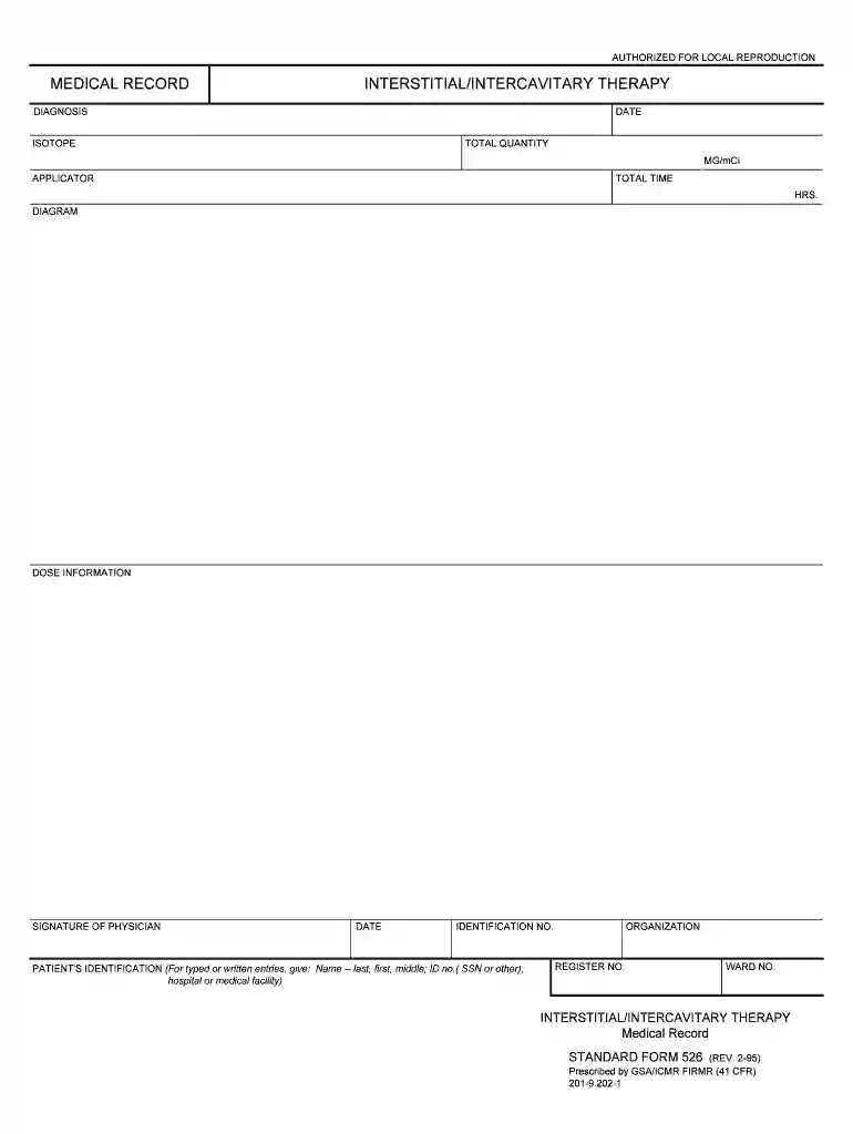 MEDICAL RECORD INTERSTITIAL INTERCAVITARY - GSA Preview on Page 1