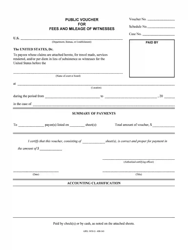 General Witness Information - Department of Justice Preview on Page 1