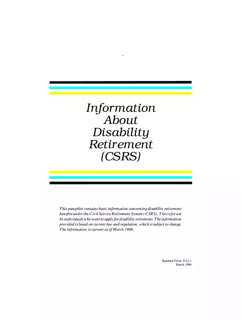 benefits under the Civil Service Retirement System (CSRS) Preview on Page 1